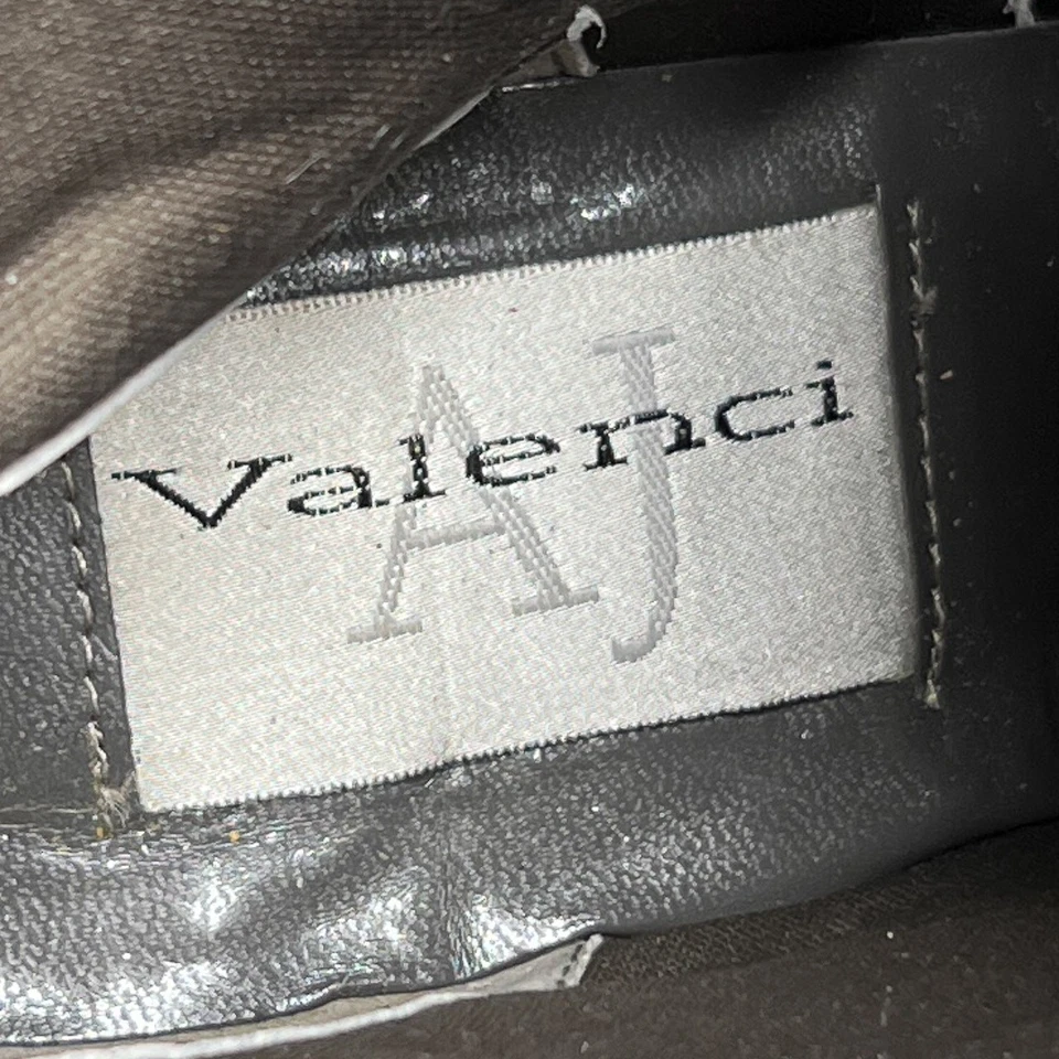 Botas de Tacón AJ Valenci Estilo Victoriano con Cordones Cuero Gris Steampunk Gótico Foto 4 de 4