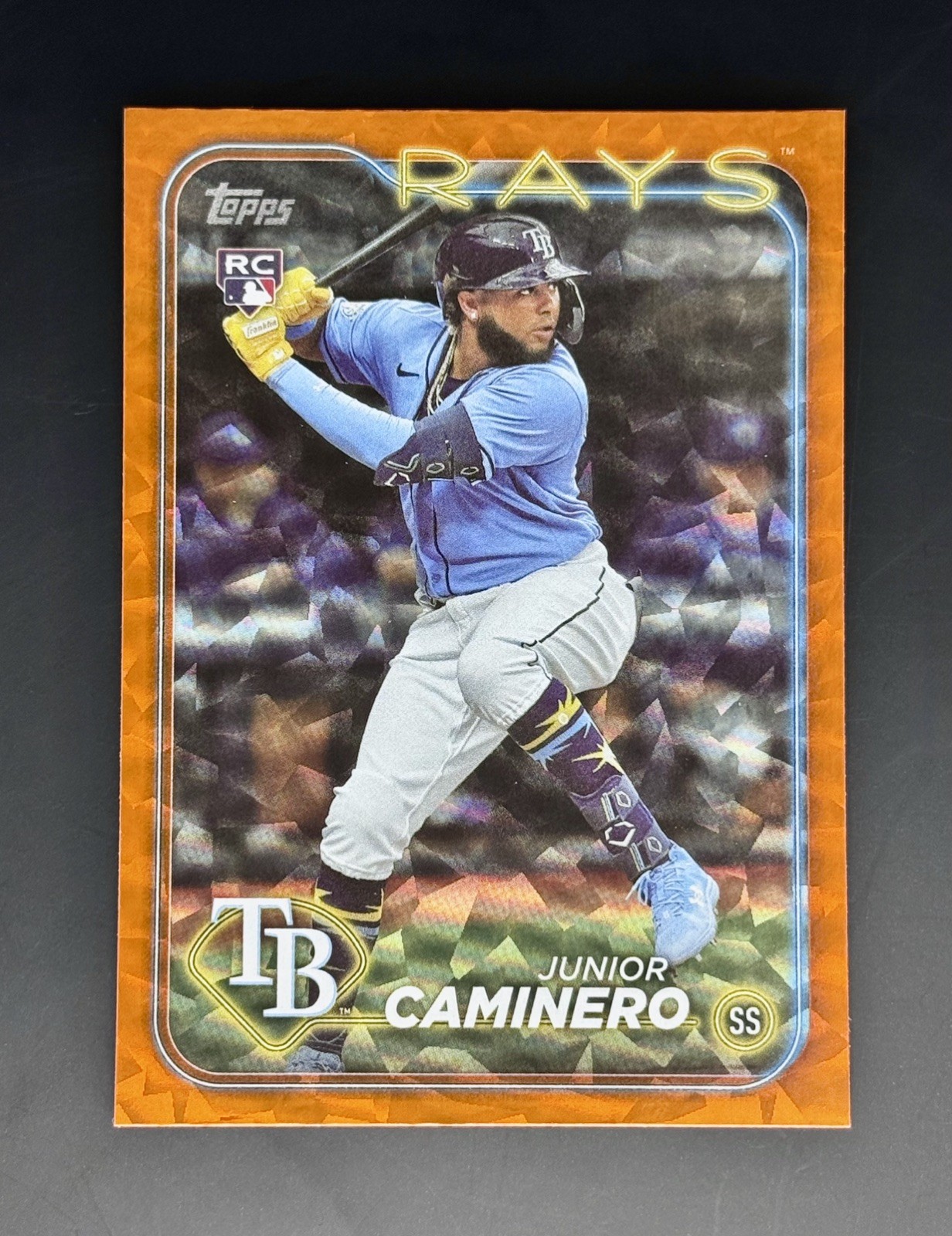 2024 Topps Series 2 - Junior Caminero Rookie #628 Orange Foil 🟠/299 (RC)