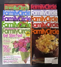 FAMILY CIRCLE MAGAZINES/ Lot Of 10