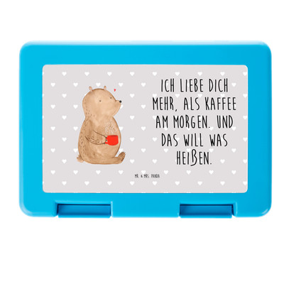 Bento Box Bär Morgenkaffee - Geschenk Essensbox Lunchbox für Frauen Bentobox