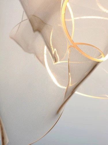 ET2 Rinkle 14 1/4" Wide Polished Chrome 3-Light LED Pendant - Picture 5 of 7