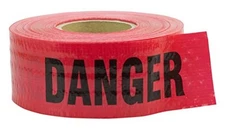 CH Hanson 500'x 3" Reinforced DANGER Barricade Tape - 1 Roll (16031)