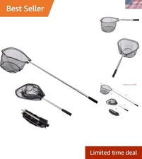 Rete da Sbarco Telescopica da Pesca - Leggera e Pieghevole, Si estende 40-63 Pollici