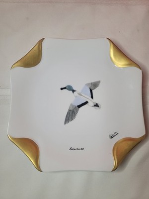 Vintage Hand Signed SHOVELLER Plate by Bill Gabbert 1971 9-1/8''