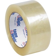 2" x 110 yds. 2.0 mil Clear Tape Logic 122 Quiet Carton Sealing Tape-qty 36