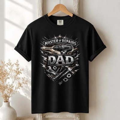 Master of Repairs Dad Tool Gildan Tee Fathers Day Gift Idea