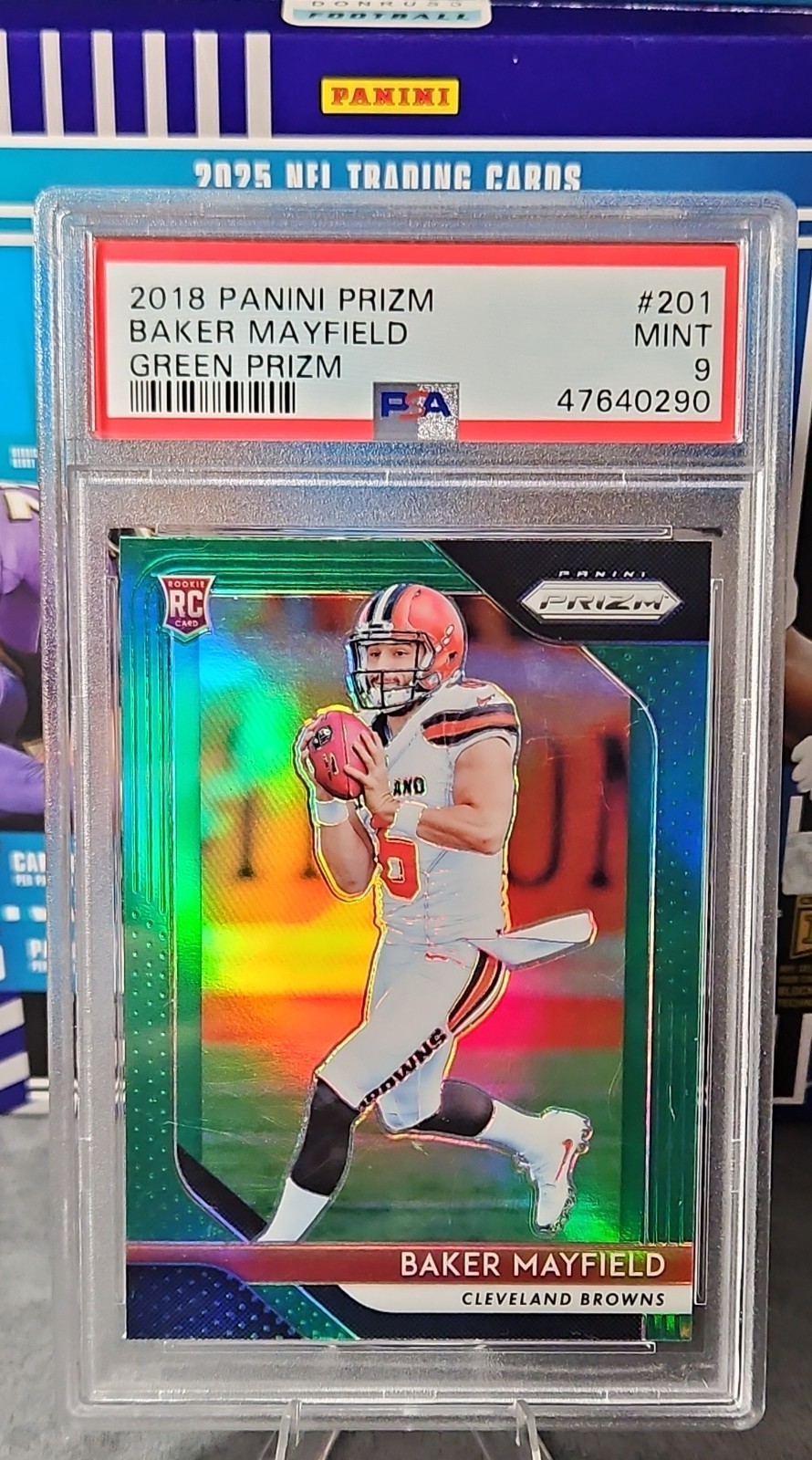 2018 Panini Prizm - Rookie Baker Mayfield #201 Green Prizm ROOKIE PRIZM