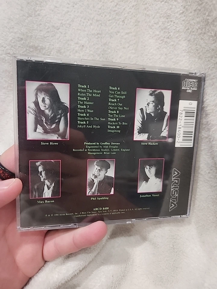 GTR by GTR (Self-Titled) (CD, 1986, Artista) Tested Works - Image 2 of 4