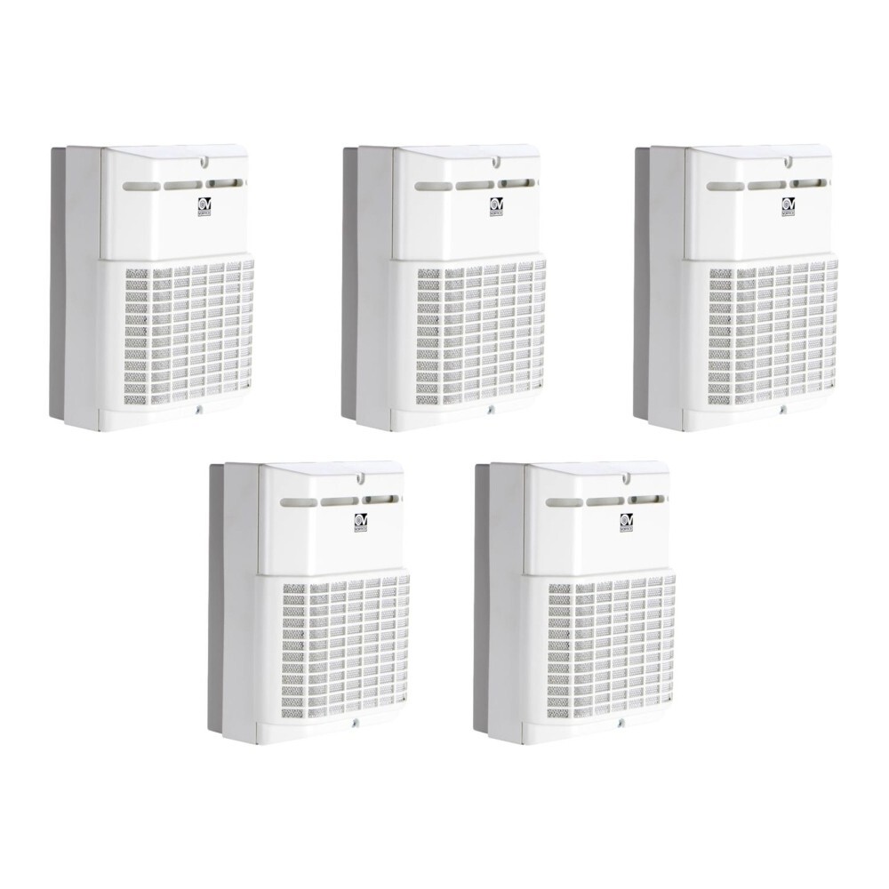 5 x Vortice 11910 Vort Micro T Centrifugal Extractor Fan with Timer 100mm