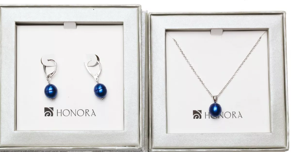 Honora pearl shop earrings boxed set