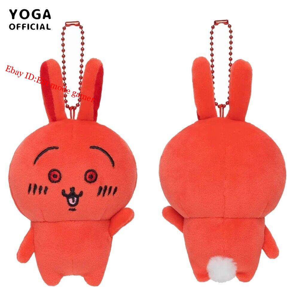New Cute Chiikawa Red Angry Usagi Plush Doll Keychain Doll Pendant