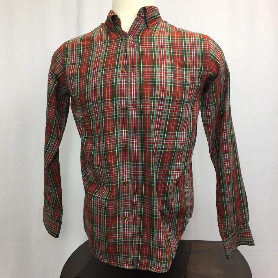 CLASS CLUB MEN'S DRESS SHIRT sz 18 MULTI COLOR STRIPED LONG SLEEVE BUTTON DOWN - Image 2 of 4