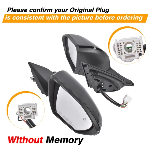 Brand New Door Mirror Set Heated for Hyundai Santa Cruz Tucson SEL 2.5L L4 Gas