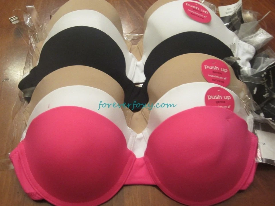 3 sujetadores correas traseras transparentes sin tirantes con aros múltiples vías bailarina boda de graduación 32-40 Foto 2 de 4