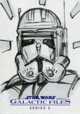 Star Wars Galactic Files Serie 2 Skizzenkarte von Monte Moore