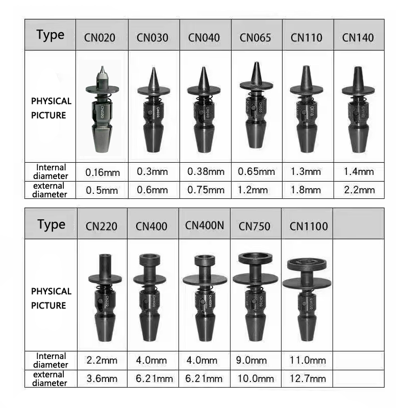 10 PCS SMT/SMD/PCB CP45/SM321 CN220 NOZZLE For Samsung pick