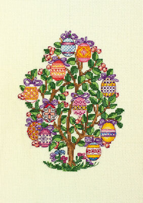 Easter tree Counted Cross Stitch Kit   DIY Needlework Craft