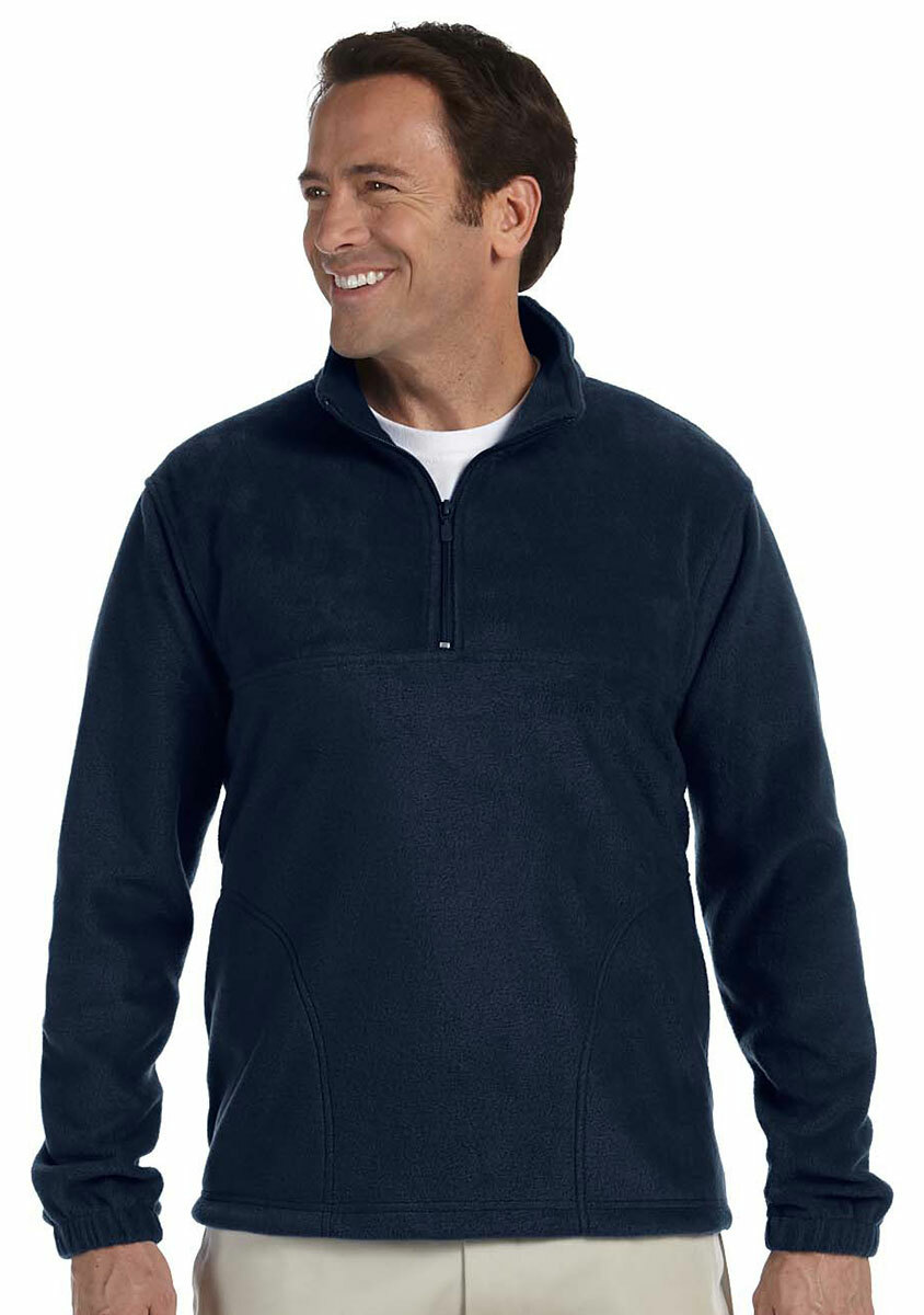Harriton Men's Quarter Zip Long Sleeve 