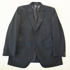 Jos. A Bank 42R Navy Blue 100 Wool Mens Blazer Suit Jacket Sport Coat
