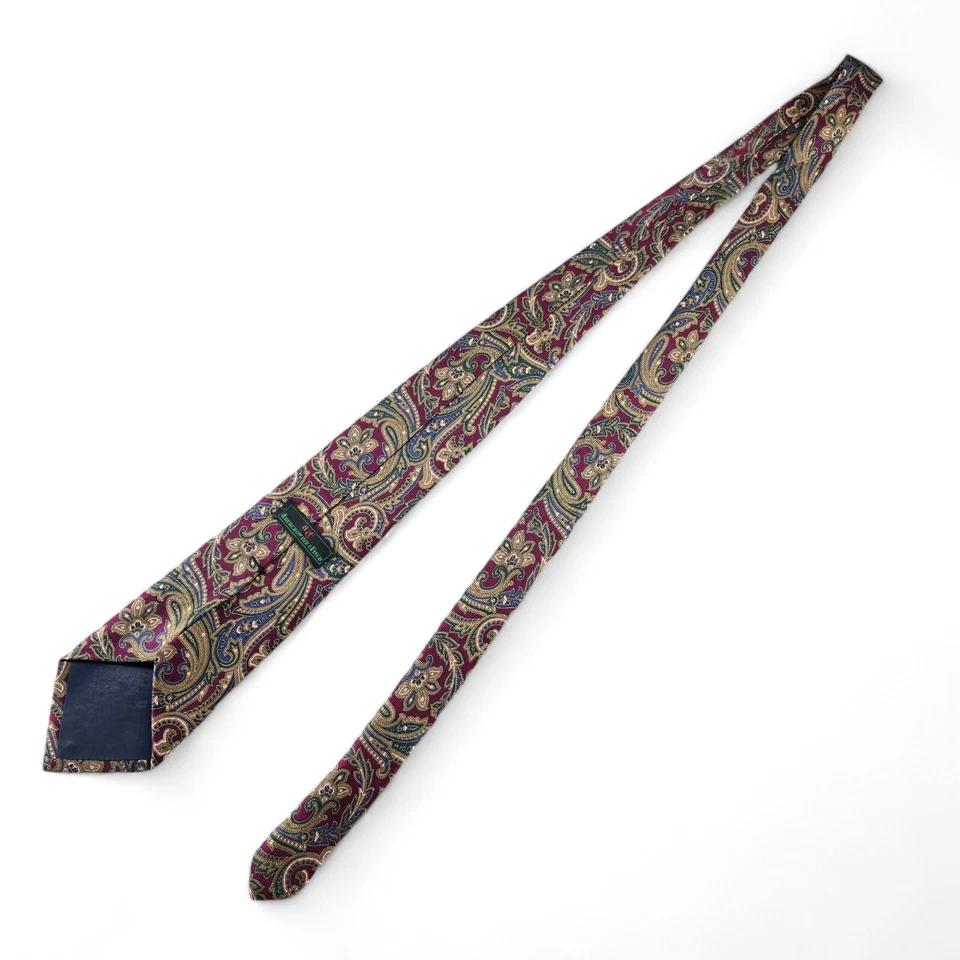 Corbata con estampado de cachemira Abercrombie & Fitch para hombre 100 % seda 59" de largo 3,5" de ancho Foto 2 de 4