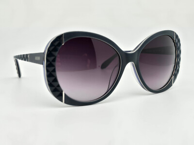 Moschino MO742S04 Dark Blue Frame Dark Purple Gradient Lens Sunglasses w/ Case Moschino MO742S04 Dark Blue Frame Dark Purple Gradient Lens  main image 4