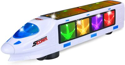 Kinder Kugelzug & Wagen Flash elektrisches Spielzeug LED Blinklicht & Sound Spielzeug