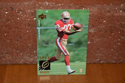FOOTBALL CARD UPPER DECK 10 J.J. STOKES SAN FRANCISCO 49ERS