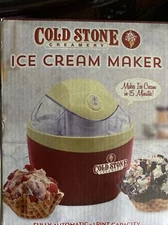 Ice Cream Maker Cold Stone Creamery 1 Pint Fully Automatic Ready in 15 Minutes