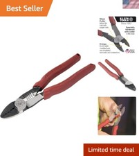 9" Wire Cutter, Stripper & Crimper Tool with Shear Cutter - Made in USA