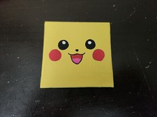 Handpainted Canvas Panel Magnet Pikachu  FAST SHIPPING  
