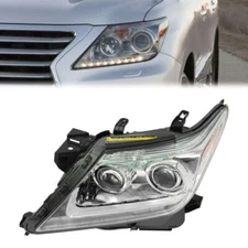 Left Headlight Driver Side Xenon Headlamp For 2013-2015 Lexus LX570 Head Light