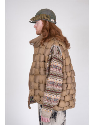 リップストップナイロン　KEELウィービングベスト Kapital Unisex Nylon Rip Stop Keel Weaving Vest 4 Colors From
