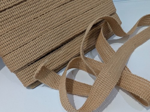 FULL CARD 27 metres of VINTAGE wool like Beige 15mm wide Braid Trim