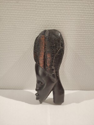 Afrikanisches Profilgesicht, Maske, Wandaufhänger, Ebenholz
