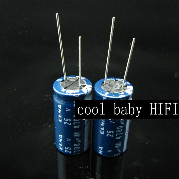 2 Condensateurs électrolytiques ELNA 4700µF 63V - Pour Filtrage Audio - Neufs