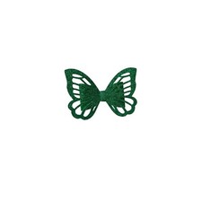Hair bow butterfly green