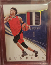 LaMelo Ball- 2020 Panini Immaculate Collegiate Numbers Rookie 4 Color Patch.../5