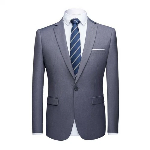 Men's Slim Fit Suits 2 Piece Jackets Blazer Pants Formal Business Coats Trousers - Picture 3 of 37