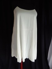 vintage Van Raalte shortie tent style night gown, Petite Small, Nylon, Ivory/bla