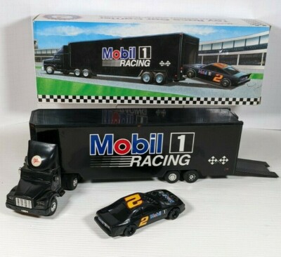 1994 Mobil 1 One Racing Toy Race Car Carrier Truck Series Limited Edition tested