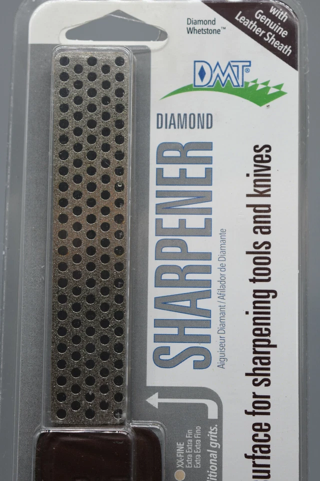 Afilador DMT Diamond Whitetone para cuchillos con estuche de cuero.  Nuevo en paquete Foto 3 de 4