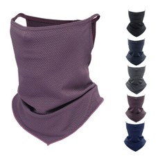 Cooling Neck Gaiter Scarf UV Sun Shield Face Mask Fishing Bandana with Loops Ear