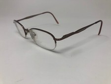 CONVERSE VINTAGE Eyeglasses Frame Half Rimless 49-19-140 Brown Polish G449