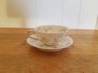 Vintage Small Porcelain Haviland Limoges Tea Cup/Saucer Floral Pattern Gold Trim — photo 1