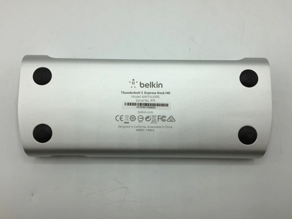 Genuine Belkin Thunderbolt 3 Express Dock HD F4U095 [UNIT ONLY] FREE SHIPPING - Image 4 of 4