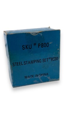 Pittsburgh 36 Piece  Letter & Number Steel Stamp Set #8330 Sku #P800