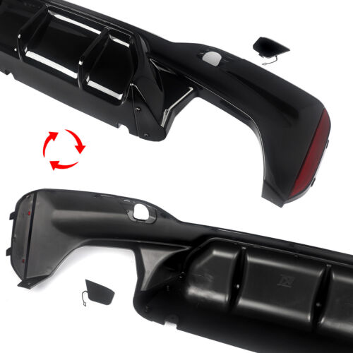 Difusor trasero M Performance para BMW Serie 5 G30 G31 G38 paquete M negro brillante 17-23 - Imagen 9 de 11