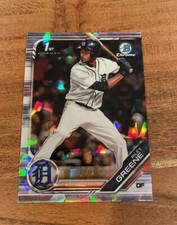 Riley Greene 2019 1st Bowman Draft Chrome Sapphire Refractor NRMT+ Rookie Tigers