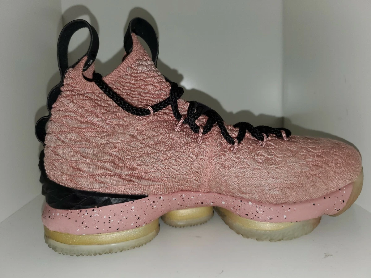 Nike Lebron XV 15 LMTD Hollywood Rust Pink Metallic Gold Black Sz 5y