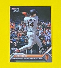 2023 Topps Now Patrick Bailey ROOKIE CARD SP San Francisco Giants #703 RC. rookie card picture